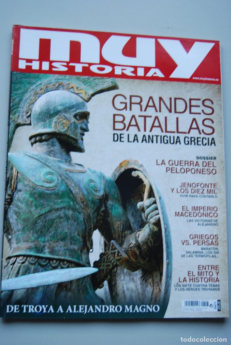 Coleccionismo de revistas y peri&oacute;dicos: MUY HISTORIA-NUMERO-107-2018 : GRANDES BATALLAS DE LA ANTIGUA GRECIA-DE TROYA A ALEJANDRO MAGNO