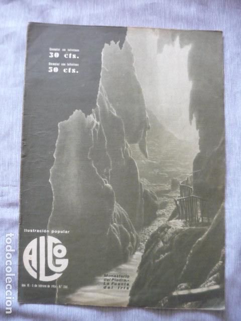 Coleccionismo de revistas y peri&oacute;dicos: REVISTA ALGO ILUSTRACION POPULAR N&ordm; 234 A&Ntilde;O 1934 MONASTERIO DE PIEDRA ZARAGOZA
