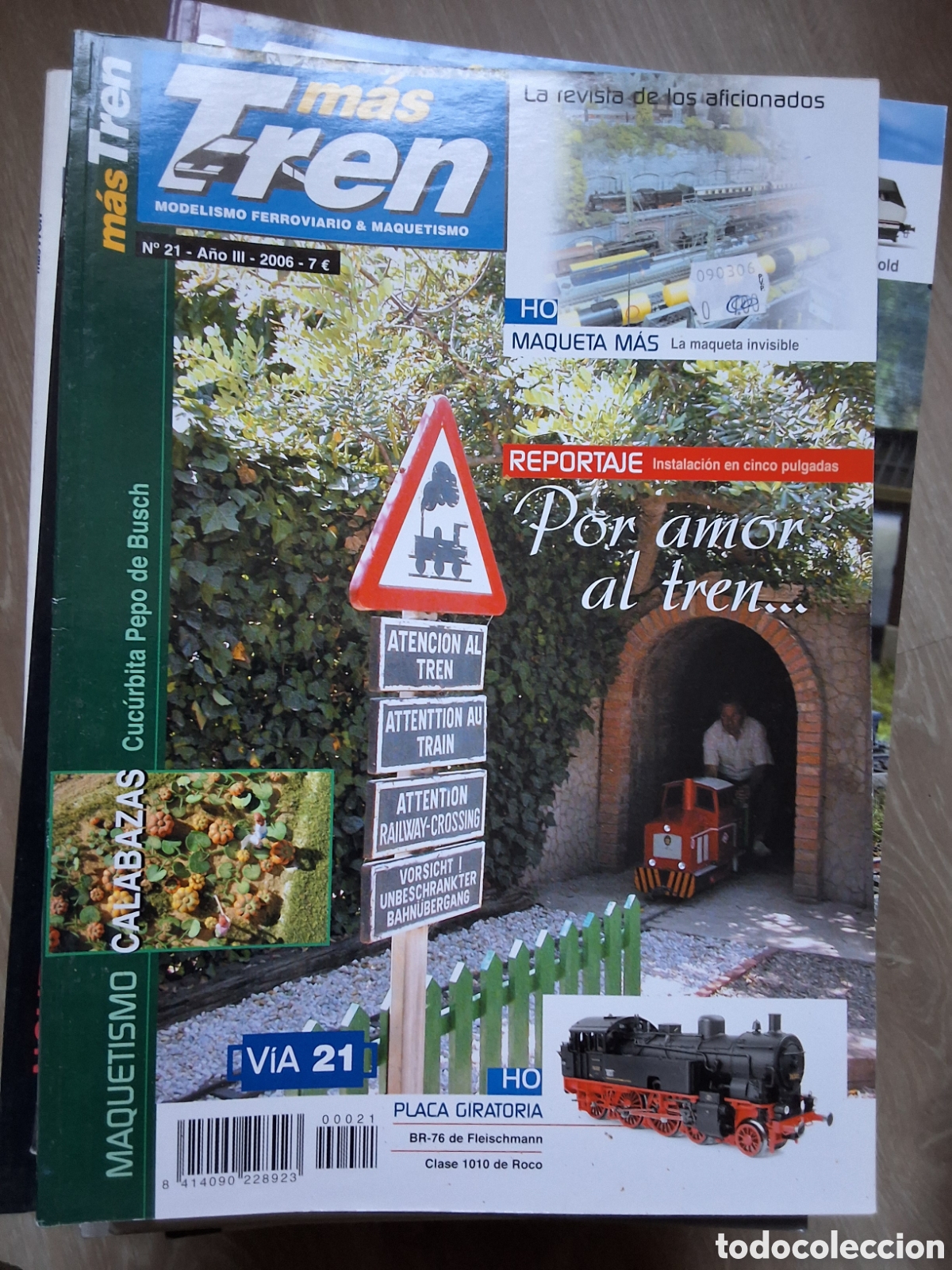 Coleccionismo de revistas y peri&oacute;dicos: M&aacute;s tren revista trenes y maquetas n&uacute;mero 21 a&ntilde;o 2006