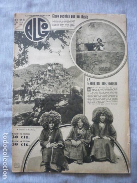 Coleccionismo de revistas y peri&oacute;dicos: REVISTA ALGO ILUSTRACION POPULAR N&ordm; 251 A&Ntilde;O 1934 VALLE DE ARAMAYONA PAIS VASCO