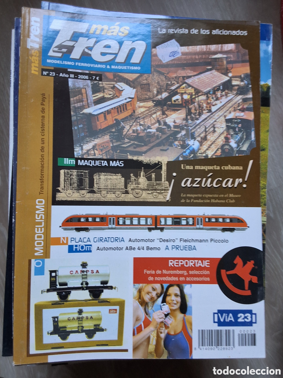 Coleccionismo de revistas y peri&oacute;dicos: M&aacute;s tren revista trenes y maquetas n&uacute;mero 23 a&ntilde;o 2006