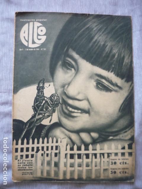 Coleccionismo de revistas y peri&oacute;dicos: REVISTA ALGO ILUSTRACION POPULAR N&ordm; 217 A&Ntilde;O 1933 LA MUEDRA SORIA PUEBLO SUMERGIDO DANZAS CAMBOYANAS