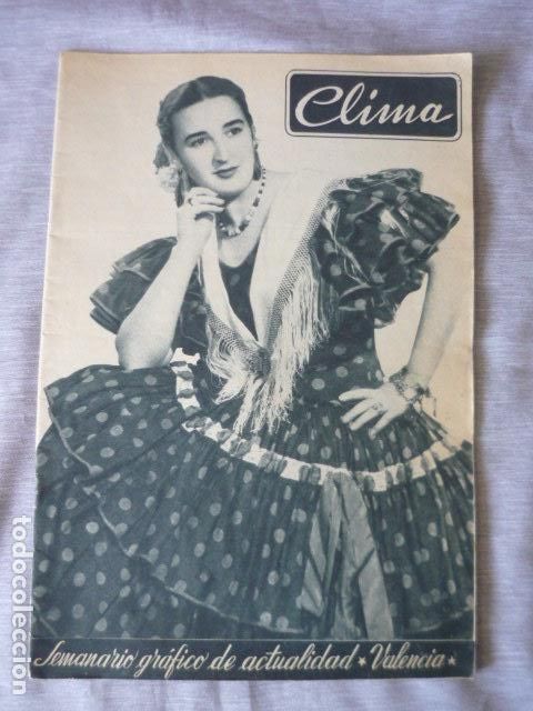 Coleccionismo de revistas y peri&oacute;dicos: REVISTA CLIMA SEMANARIO GRAFICO DE ACTUALIDAD VALENCIA N&ordm; 80 1956