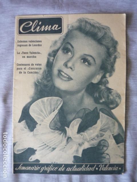 Coleccionismo de revistas y peri&oacute;dicos: REVISTA CLIMA SEMANARIO GRAFICO DE ACTUALIDAD VALENCIA N&ordm; 81 1956