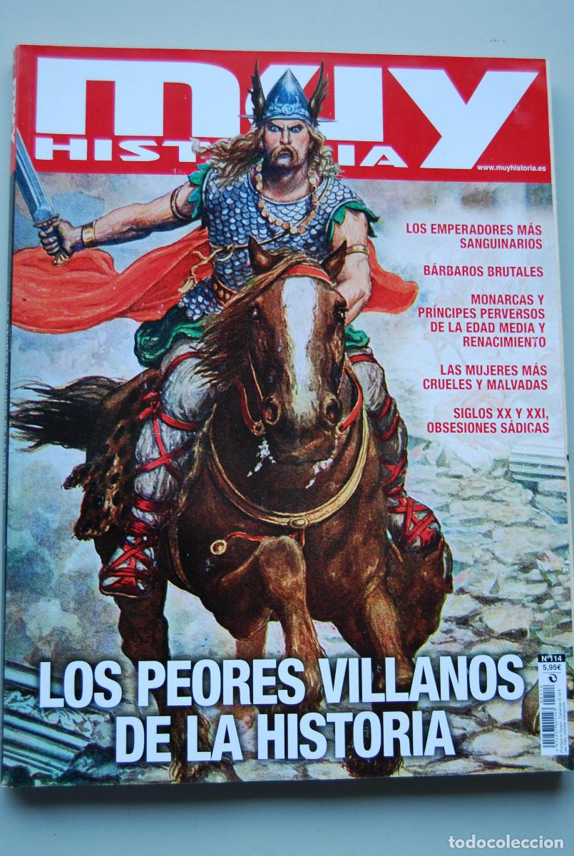 Coleccionismo de revistas y peri&oacute;dicos: MUY HISTORIA-NUMERO-114-2019 : LOS PEORES VILLANOS DE LA HISTORIA-EMPERADORES SANGUINARIOS.-B&Aacute;RBAROS