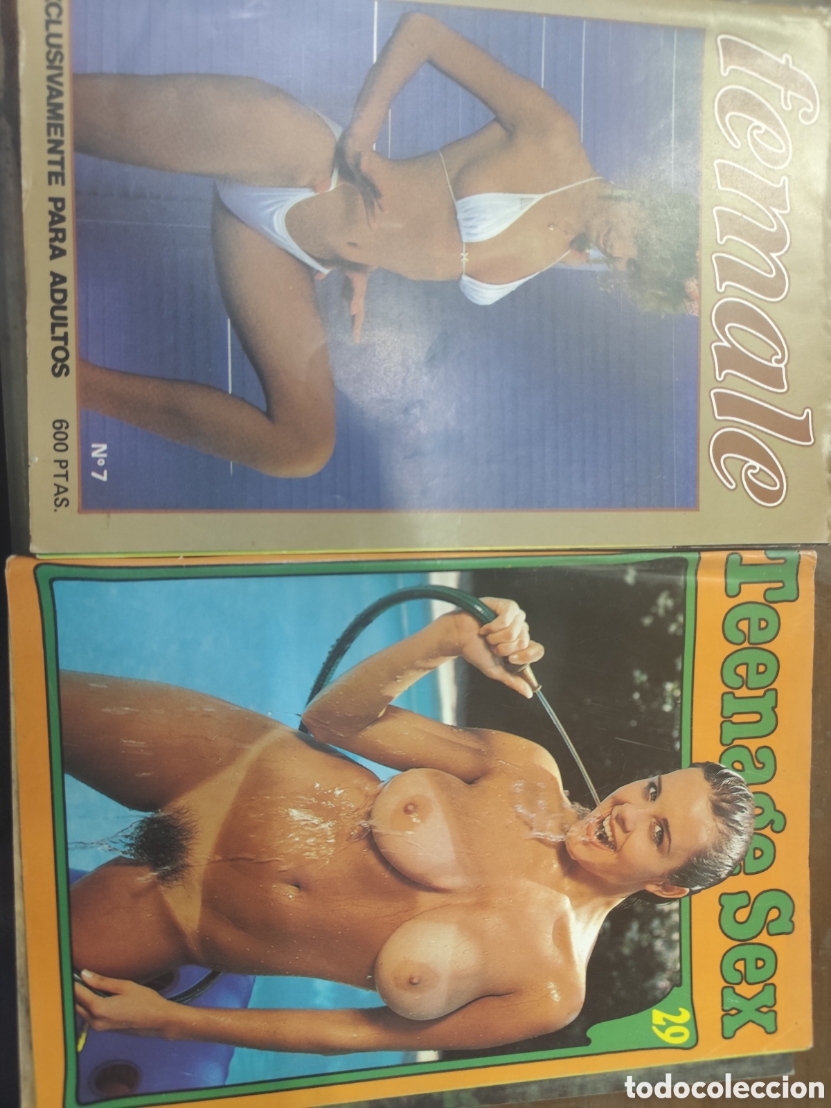 Coleccionismo de revistas y peri&oacute;dicos: Lote 2 ejemplares Revista Erotica Porno Female n.7 y Teenage Sex n.29