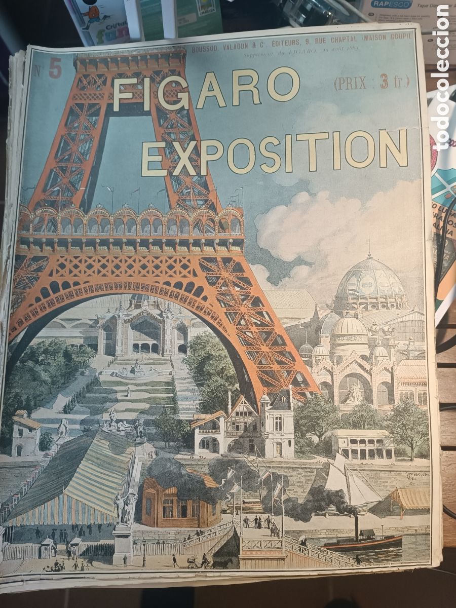 Coleccionismo de revistas y peri&oacute;dicos: SUPLEMENTO N&ordm; 5 15 ABRIL DE 1889 REVISTA FIGARO DEDICADO EXPOSICION UNIVERSAL PARIS MON