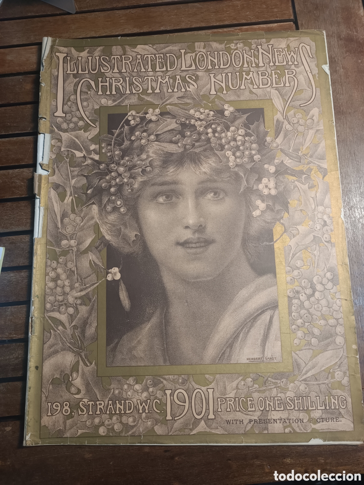 Coleccionismo de revistas y peri&oacute;dicos: 1901 illustrated london news Christmas number Herbert Gandy Mon