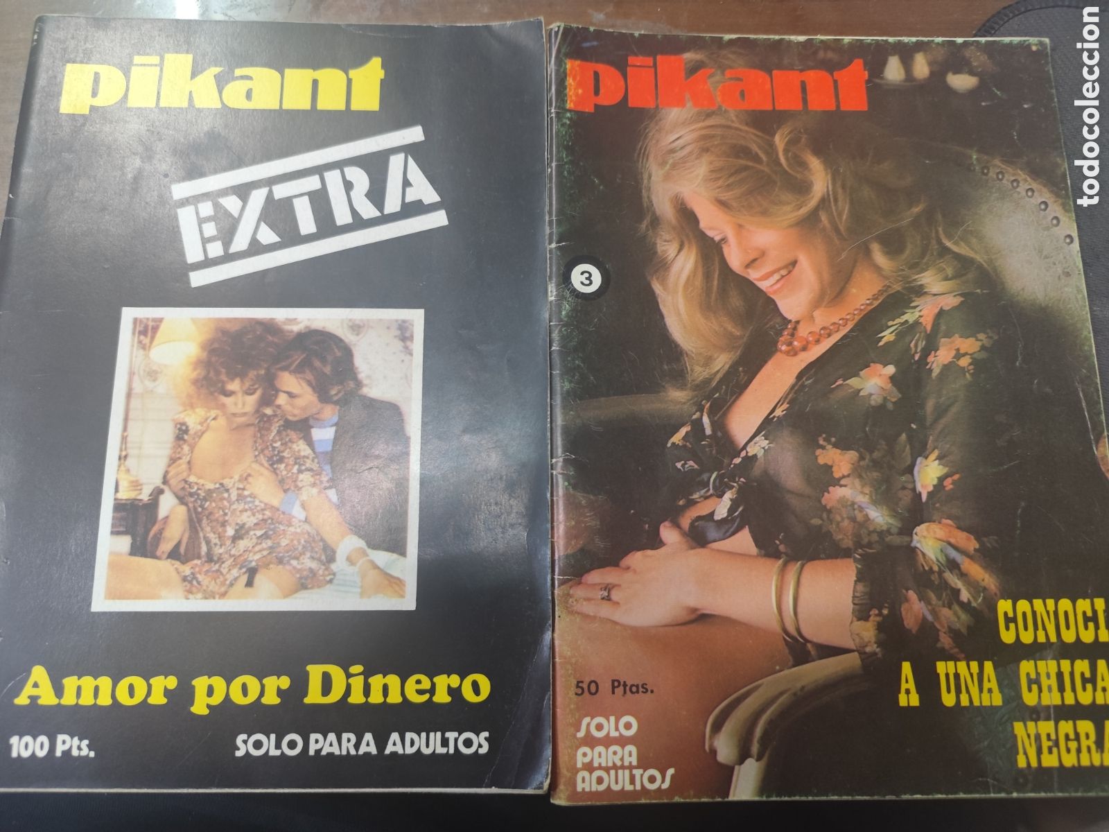 Coleccionismo de revistas y peri&oacute;dicos: Lote 3 ejemplares revista Erotica Porno Pikant. A&ntilde;os 70