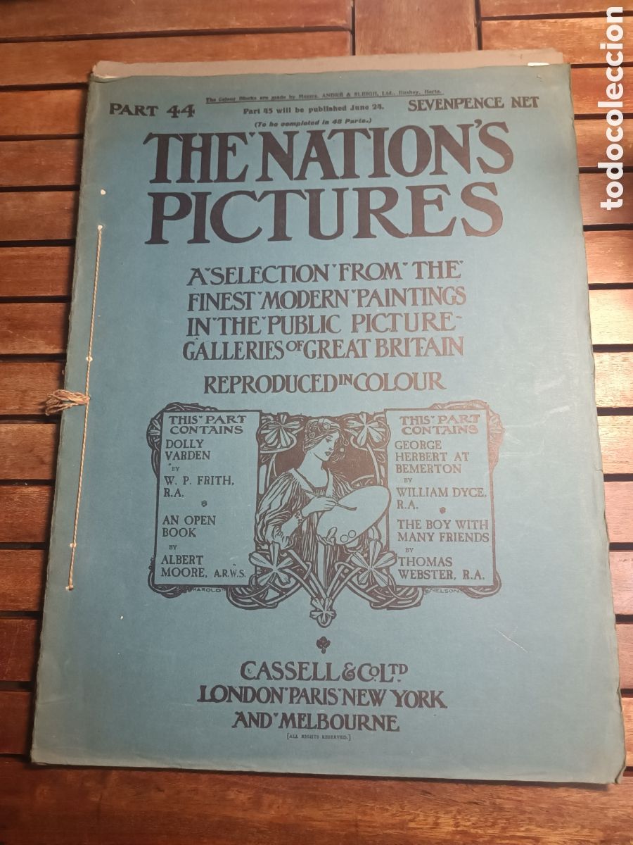 Coleccionismo de revistas y peri&oacute;dicos: great pictures in private galleries part 44 1905 casell Frith Albert Moore William Dyce webster Mon