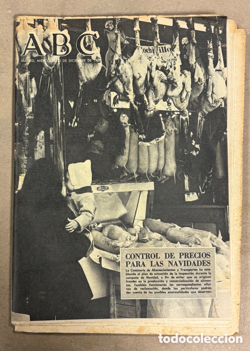 Coleccionismo de revistas y peri&oacute;dicos: ABC (13 FEBRERO 1972) CONTROL PRECIOS PARA NAVIDADES, MISI&Oacute;N APOLO XVII, MANUEL HALC&Oacute;N, CHARO L&Oacute;PEZ