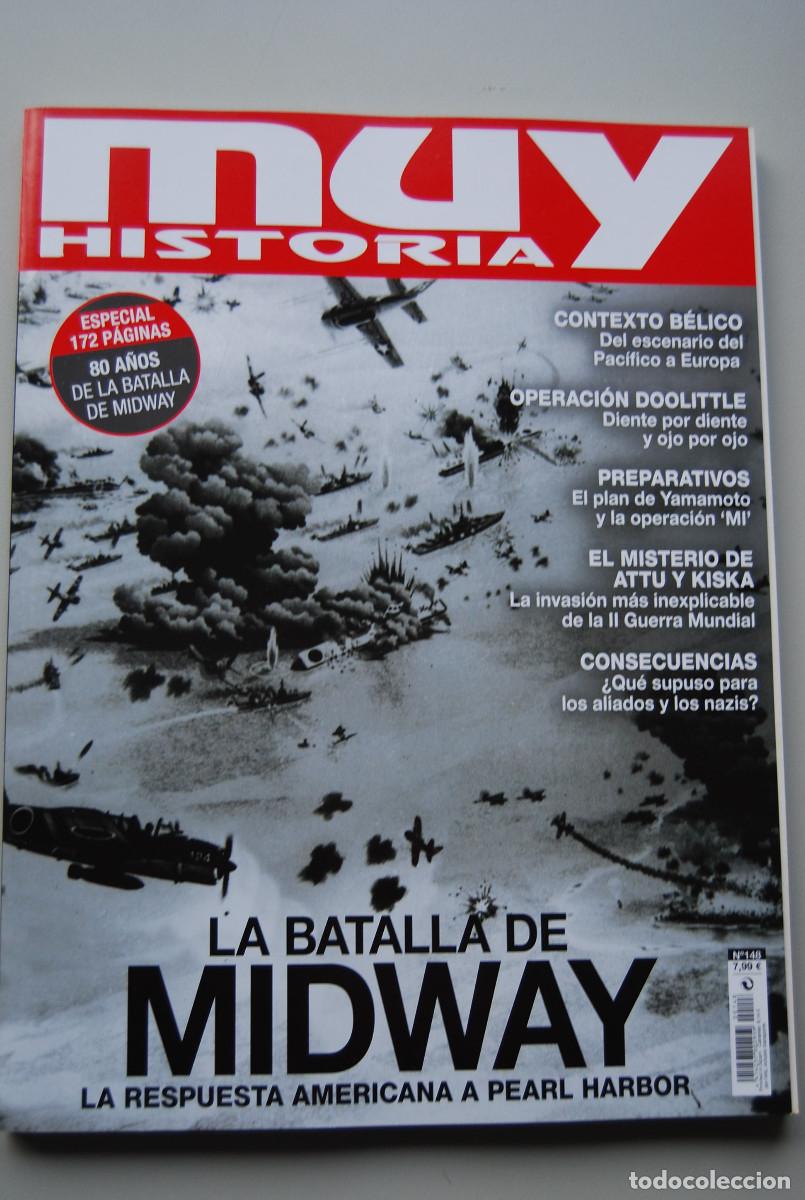 Coleccionismo de revistas y peri&oacute;dicos: MUY HISTORIA-NUMERO-148-2022 : LA BATALLA DE MIDWAY, LA RESPUESTA AM&Eacute;RICANA A PEARL HARBOR