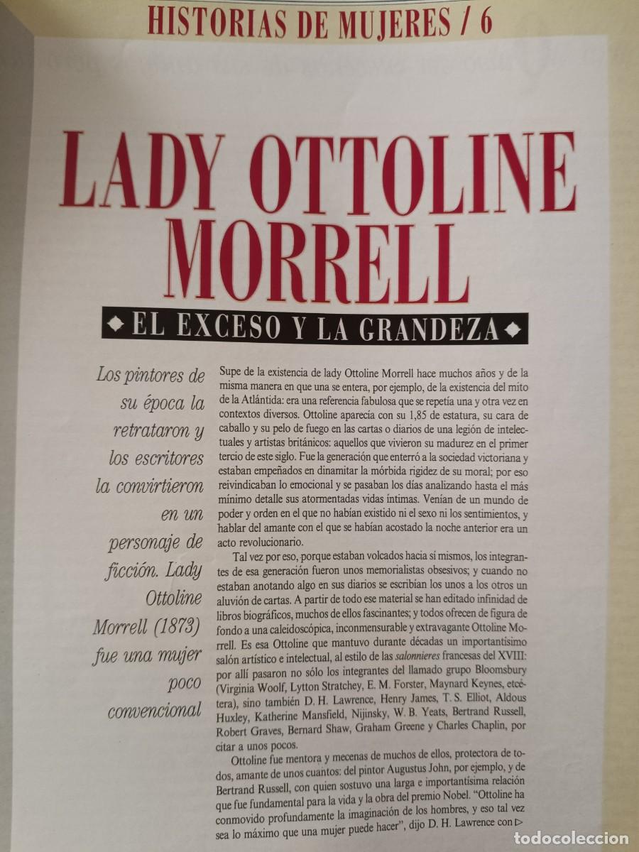 Coleccionismo de revistas y peri&oacute;dicos: LADY OTTOLINE MORREL. HISTORIAS DE MUJERES N&ordm; 6 POR ROSA MONTERO. 4 P&Aacute;GINAS DE EL PA&Iacute;S SEMANAL, 1995