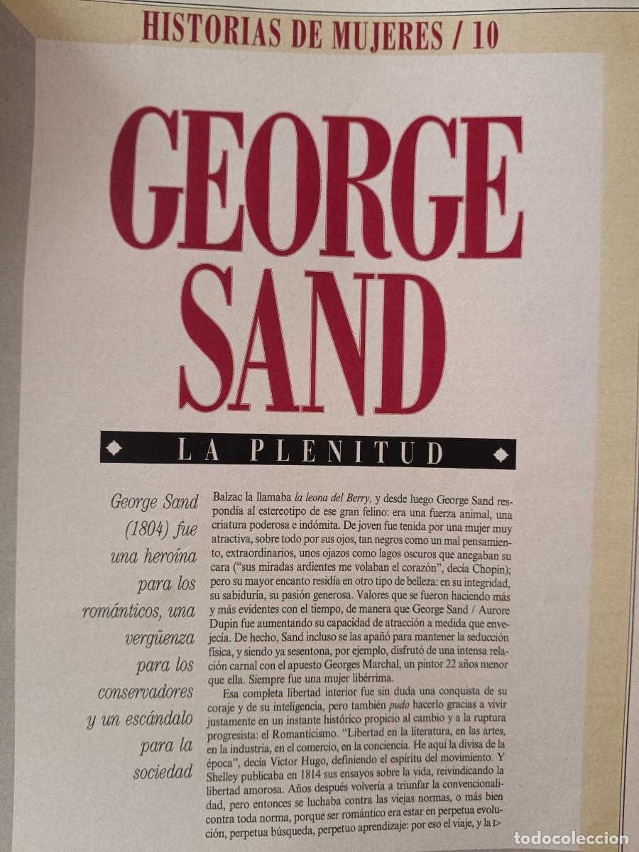 Coleccionismo de revistas y peri&oacute;dicos: GEORGE SAND. HISTORIAS DE MUJERES N&ordm; 10 POR ROSA MONTERO. 4 P&Aacute;GINAS DE EL PA&Iacute;S SEMANAL, 1995