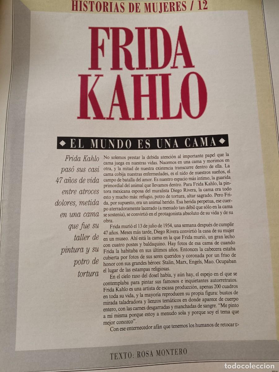 Coleccionismo de revistas y peri&oacute;dicos: FRIDA KAHLO. HISTORIAS DE MUJERES N&ordm; 12 POR ROSA MONTERO. 4 P&Aacute;GINAS DE EL PA&Iacute;S SEMANAL, 1995
