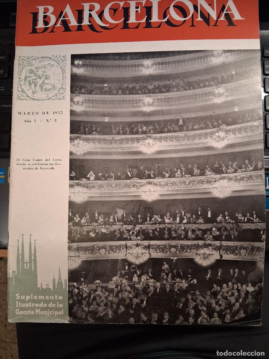 Coleccionismo de revistas y peri&oacute;dicos: BARCELONA n&ordm; 3 Suplemento Ilustrado de la Gaceta Municipal art&iacute;culos &ldquo;De Bayreuth a Barcelona&rdquo; po