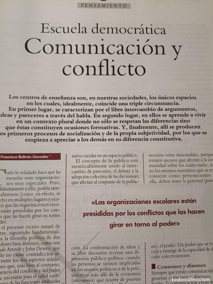 Coleccionismo de revistas y peri&oacute;dicos: EDUCACI&Oacute;N PARA LA COMUNICACI&Oacute;N Y EL CONFLICTO. 9 P&Aacute;GINAS DE CUADERNOS DE PEDAGOG&Iacute;A, N&ordm; 258