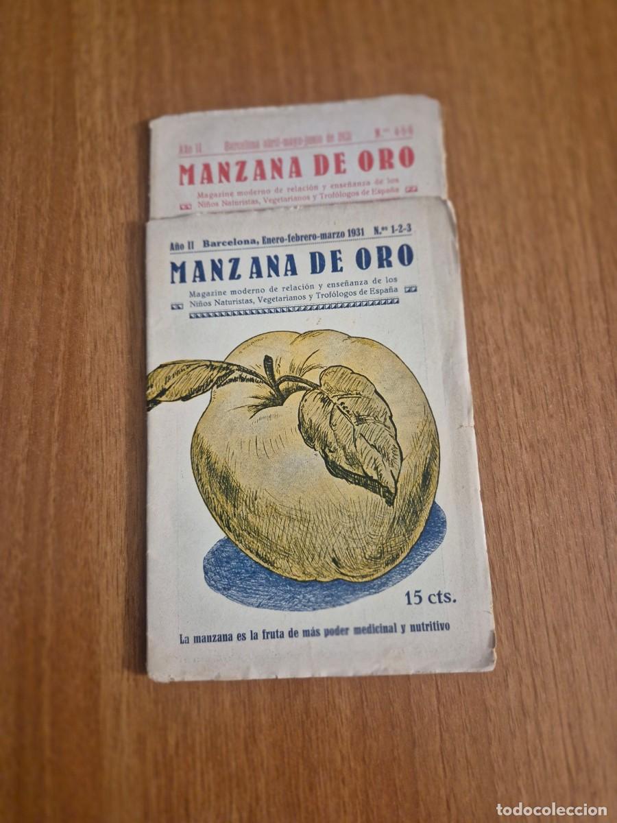 Coleccionismo de revistas y peri&oacute;dicos: 2-ANTIGUAS PUBLICACION DE MANZANA DE ORO N&ordm; 1.2,3.---4.5,6,