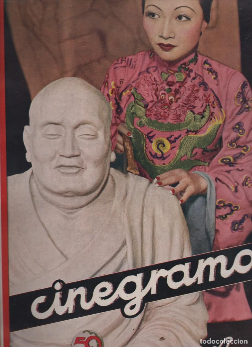Coleccionismo de revistas y peri&oacute;dicos: CINEGRAMAS. A&Ntilde;O I. N&Uacute;M 11. ANNA MAY WONG. 25 NOVIEMBRE 1934. VER FOTOS ADICIONALES