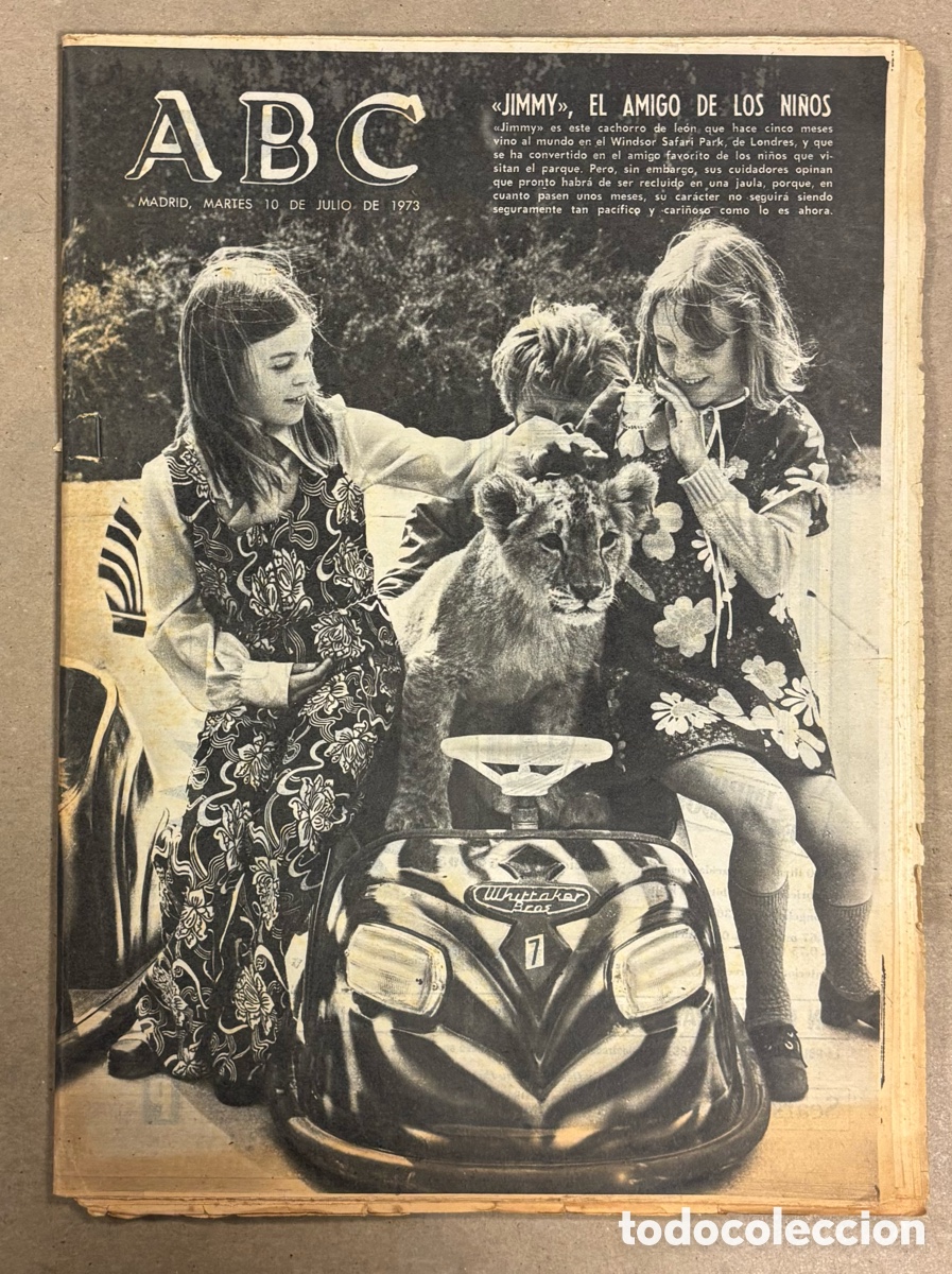 Coleccionismo de revistas y peri&oacute;dicos: ABC (10 JULIO 1973) ENTREVISTA L&Oacute;PEZ RODO - GROMYKO URSS, EL CONCORDE EN TORREJ&Oacute;N, OCA&Ntilde;A