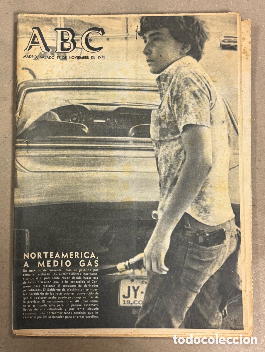 Coleccionismo de revistas y peri&oacute;dicos: ABC (17 NOVIEMBRE 1973) CRISIS PETR&Oacute;LEO NORTEAMERICA,LA CER&Aacute;MICA DE TALAVERA , BEJAR, GUERRA GOLAN