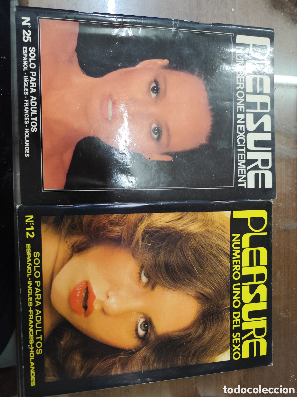 Coleccionismo de revistas y peri&oacute;dicos: Lote 2 ejemplares Revista Erotica Porno Pleasure n.12 y n.25.