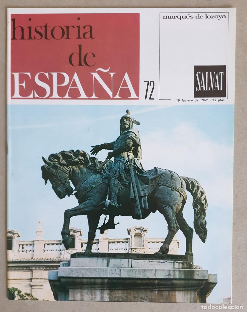 Coleccionismo de revistas y peri&oacute;dicos: Historia de Espa&ntilde;a. Fasc&iacute;culo 72 del volumen II. Salvat. 1969