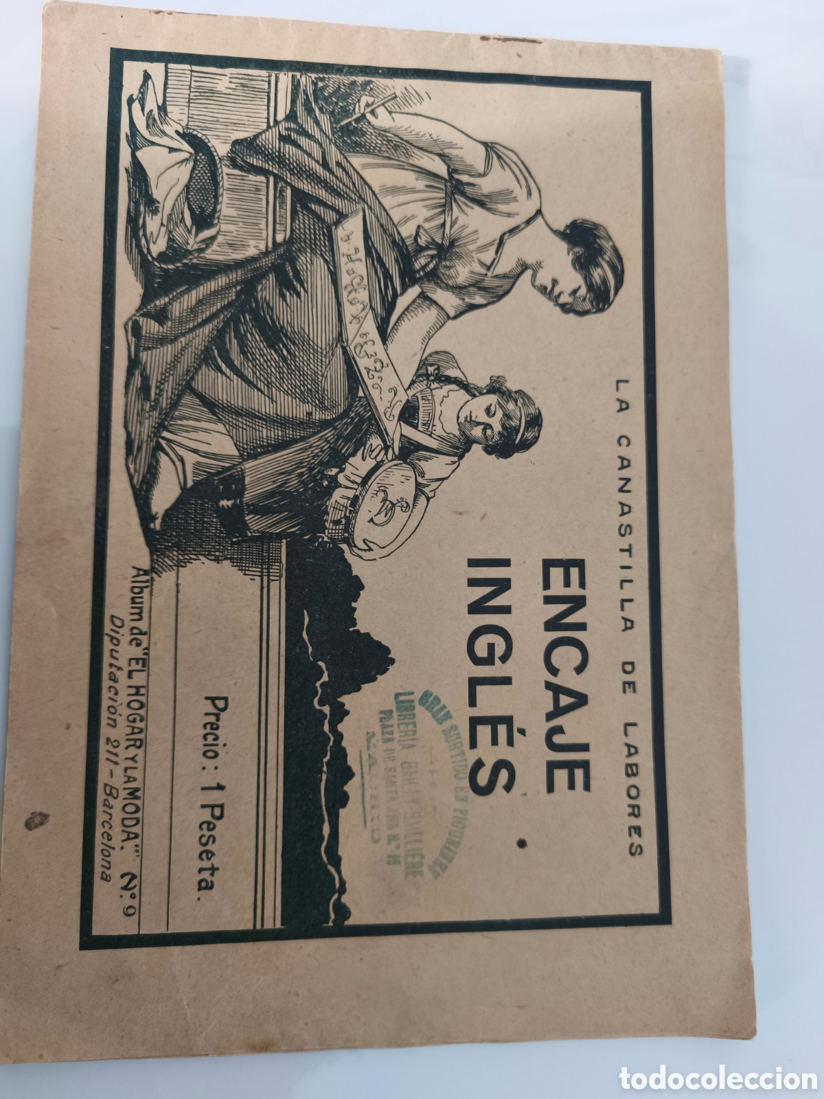 Coleccionismo de revistas y peri&oacute;dicos: Album la canastilla de labores n&deg;9: encaje ingles - el hogar y la moda
