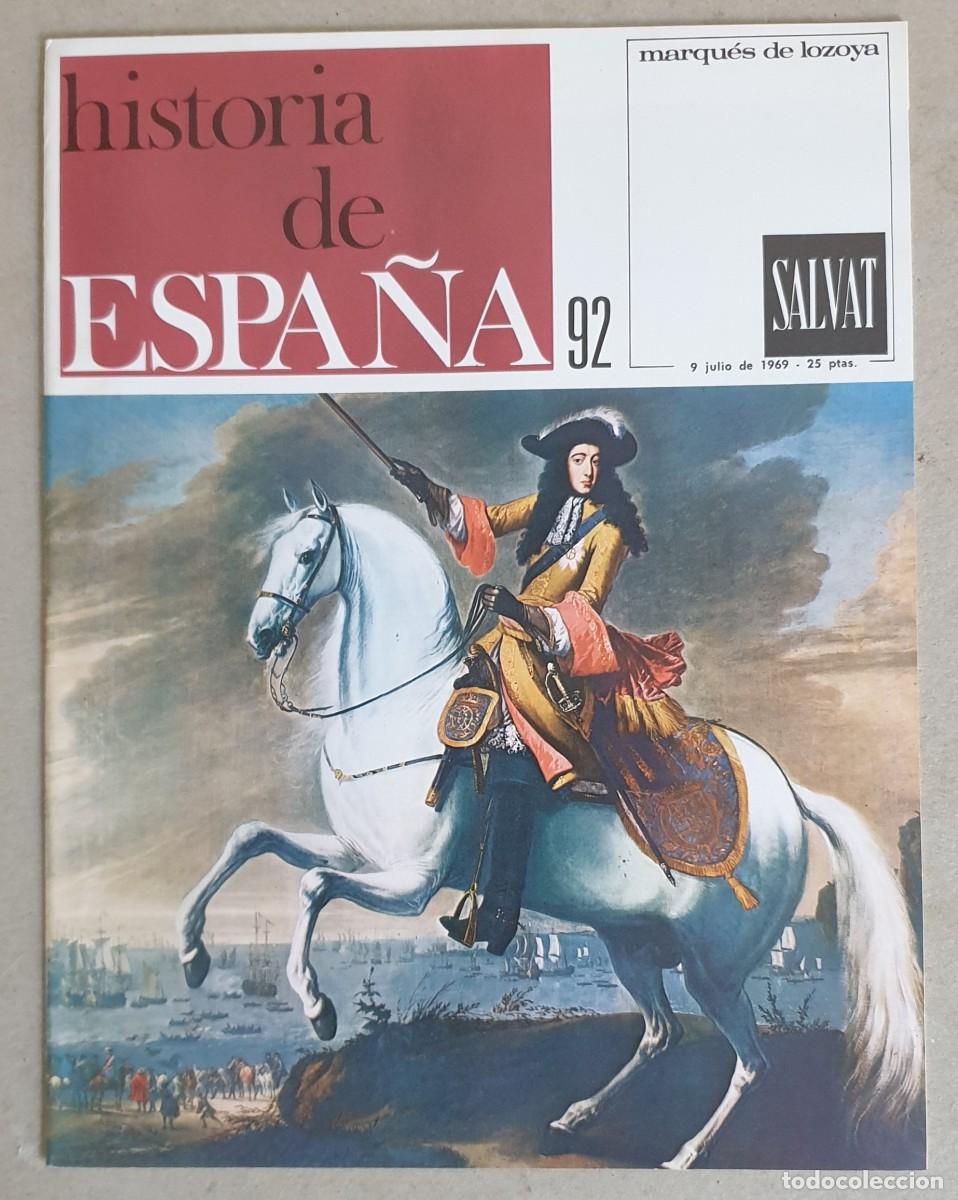 Coleccionismo de revistas y peri&oacute;dicos: Historia de Espa&ntilde;a. Fasc&iacute;culo 92 del volumen V. Salvat. 1969