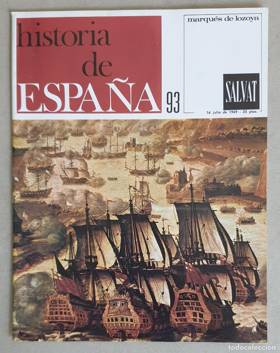 Coleccionismo de revistas y peri&oacute;dicos: Historia de Espa&ntilde;a. Fasc&iacute;culo 93 del volumen V. Salvat. 1969