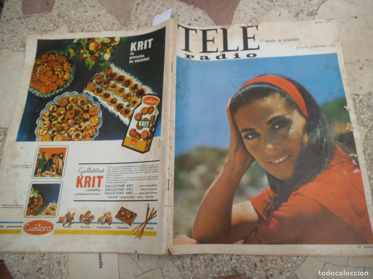 Coleccionismo de revistas y peri&oacute;dicos: tele radio n&ordm; 401. 1965, copa davis, los intocables, michelle morgan, cornie francis, gilbert kay