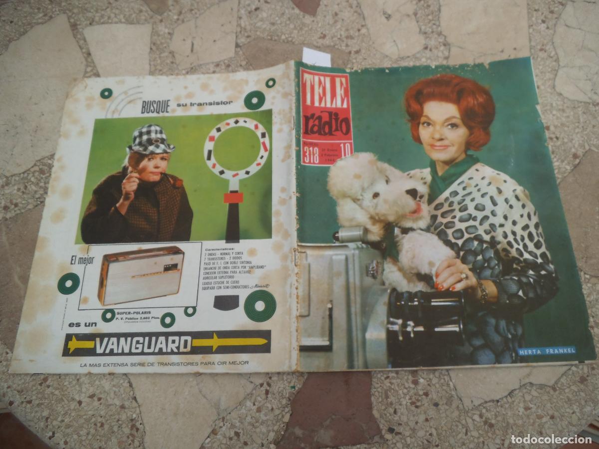 Coleccionismo de revistas y peri&oacute;dicos: tele radio n&ordm; 318. 1964, herta frankel, gelu tito mora, conchita velasco, gran parada
