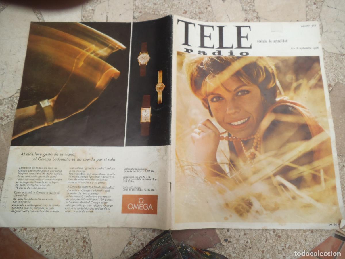 Coleccionismo de revistas y peri&oacute;dicos: tele radio n&ordm; 455. 1966, antena infantil, el agente secreto, nancy sinatra, bonanza, ton jones
