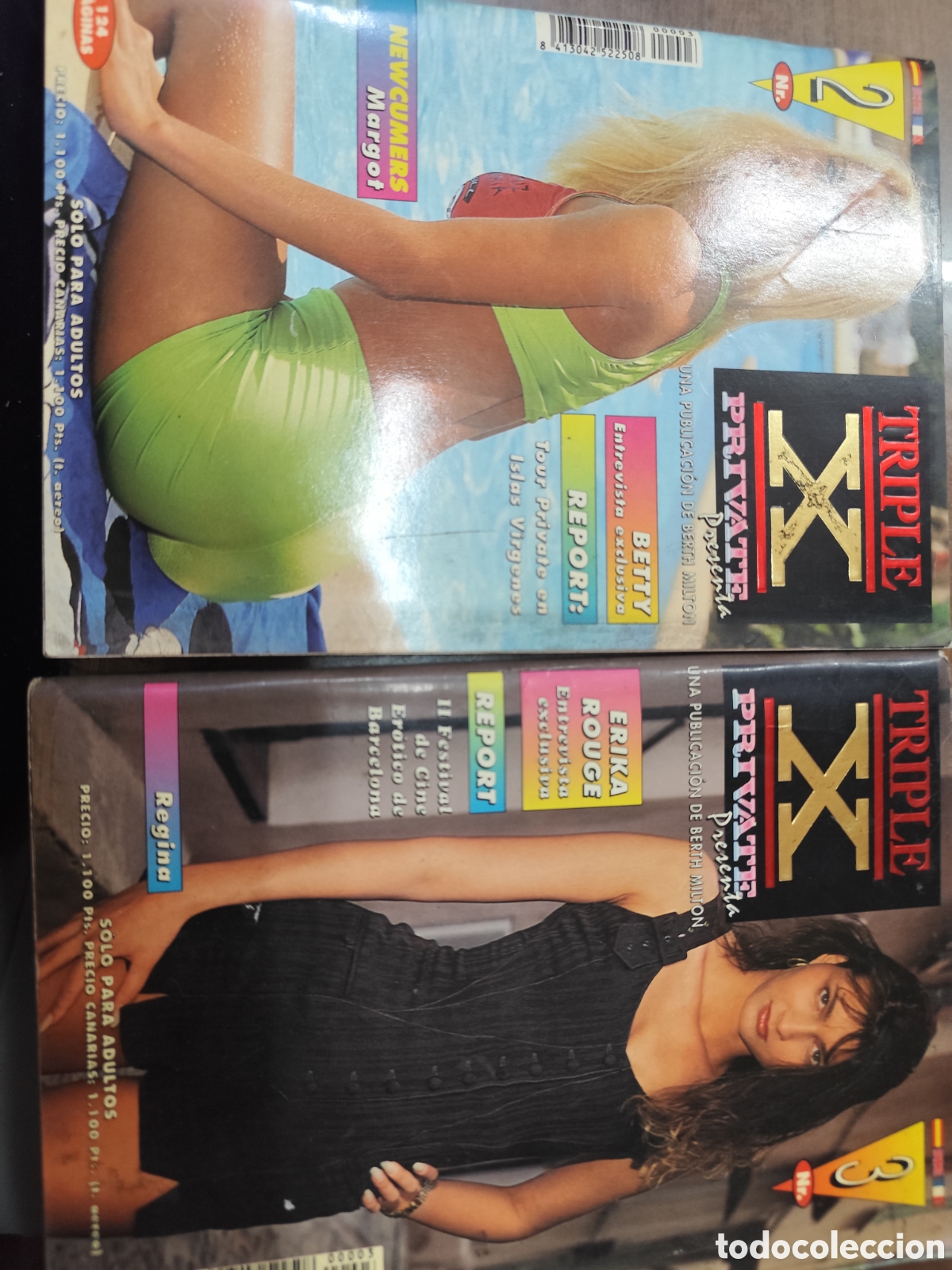 Coleccionismo de revistas y peri&oacute;dicos: Lote 3 ejemplares revista Erotica Porno Triple X n.2,3, y 7