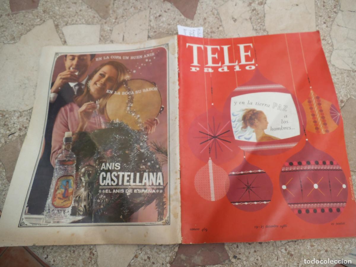 Coleccionismo de revistas y peri&oacute;dicos: tele radio n&ordm; 469. 1966, protagonistas : hombres, heroes tv, amparo baro, tiempo y hora , m&ordf; dulce