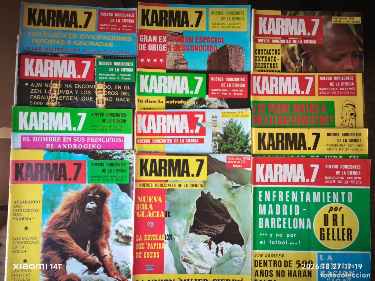Collection Magazines and Newspapers: KARMA. 7 LOTE 12 REVISTAS 1974-75-76.