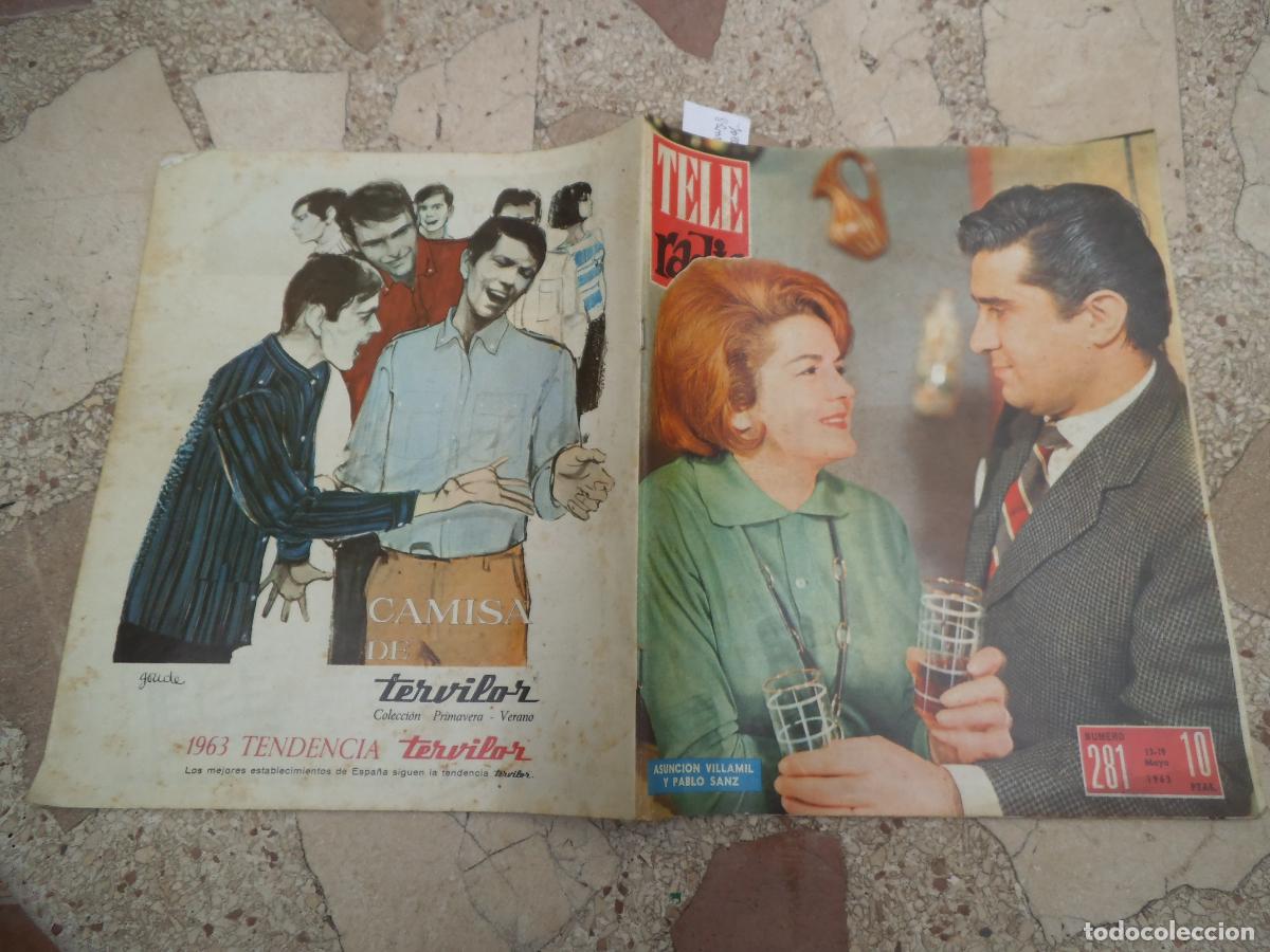 Coleccionismo de revistas y peri&oacute;dicos: tele radio n&ordm; 281. 1963, jorge vico, carmina mozon, primavera philips 1963