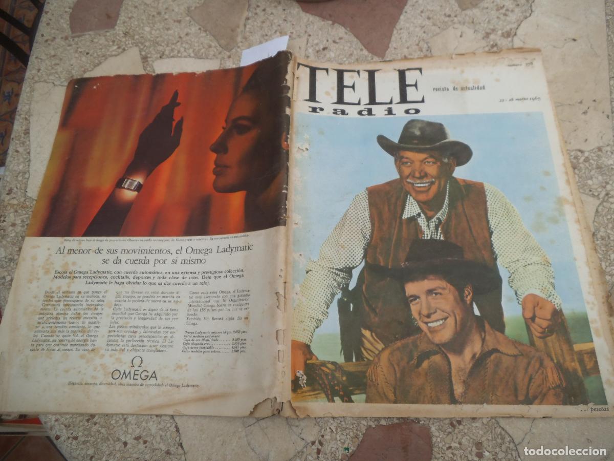 Coleccionismo de revistas y peri&oacute;dicos: tele radio n&ordm; 378. 1965, caravana, carlos sentis, bronco, programas infantiles, henry fonda