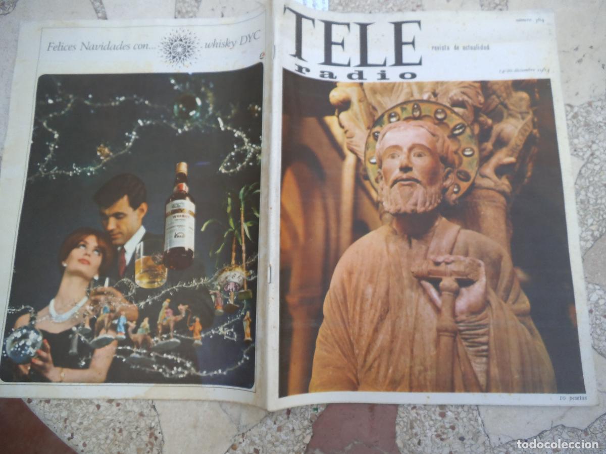 Coleccionismo de revistas y peri&oacute;dicos: tele radio n&ordm; 364, 1964, camino santiago, rita pavone, silvia syns, ray sugar, robinson