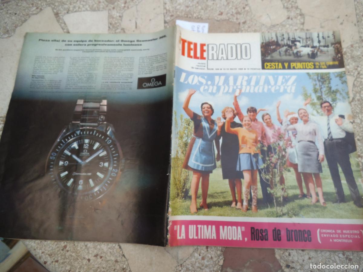Coleccionismo de revistas y peri&oacute;dicos: tele radio n&ordm; 594, 1969, cesta y punto, rosa de bronce, carlos arias, la casa de los martinez,