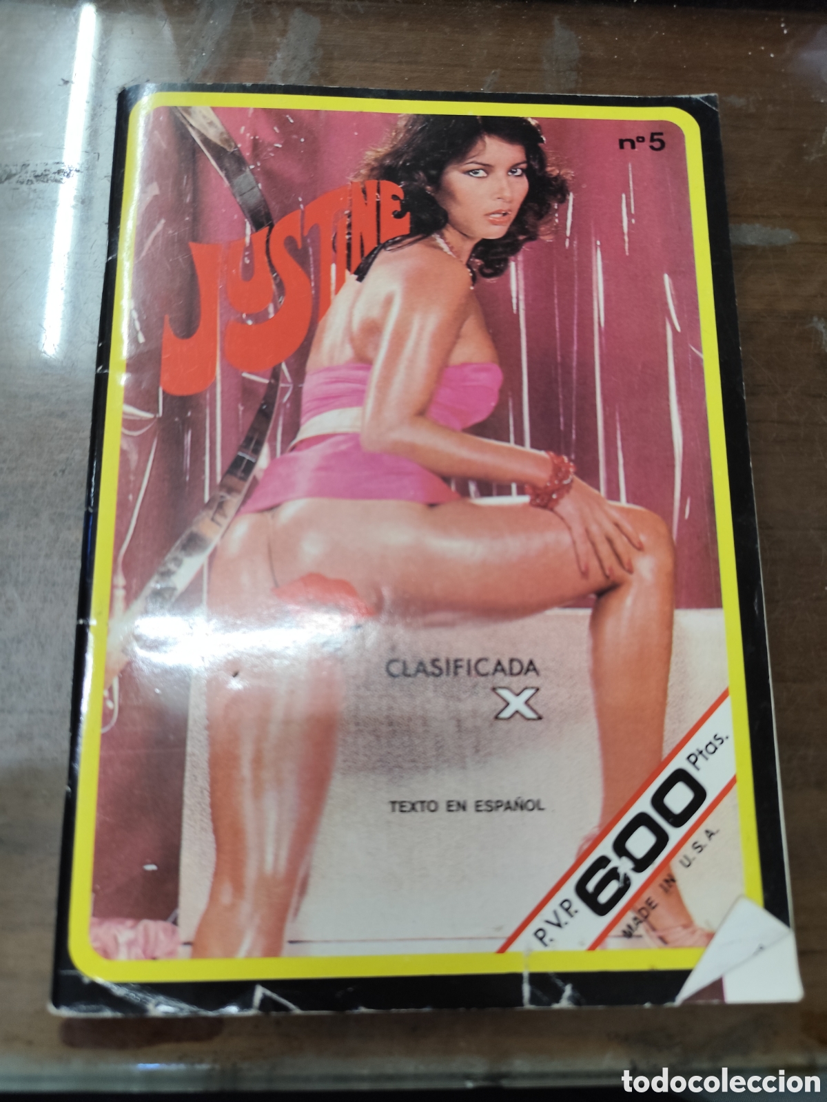 Coleccionismo de revistas y peri&oacute;dicos: Revista Erotica Porno Justine n.5. a&ntilde;o 1987