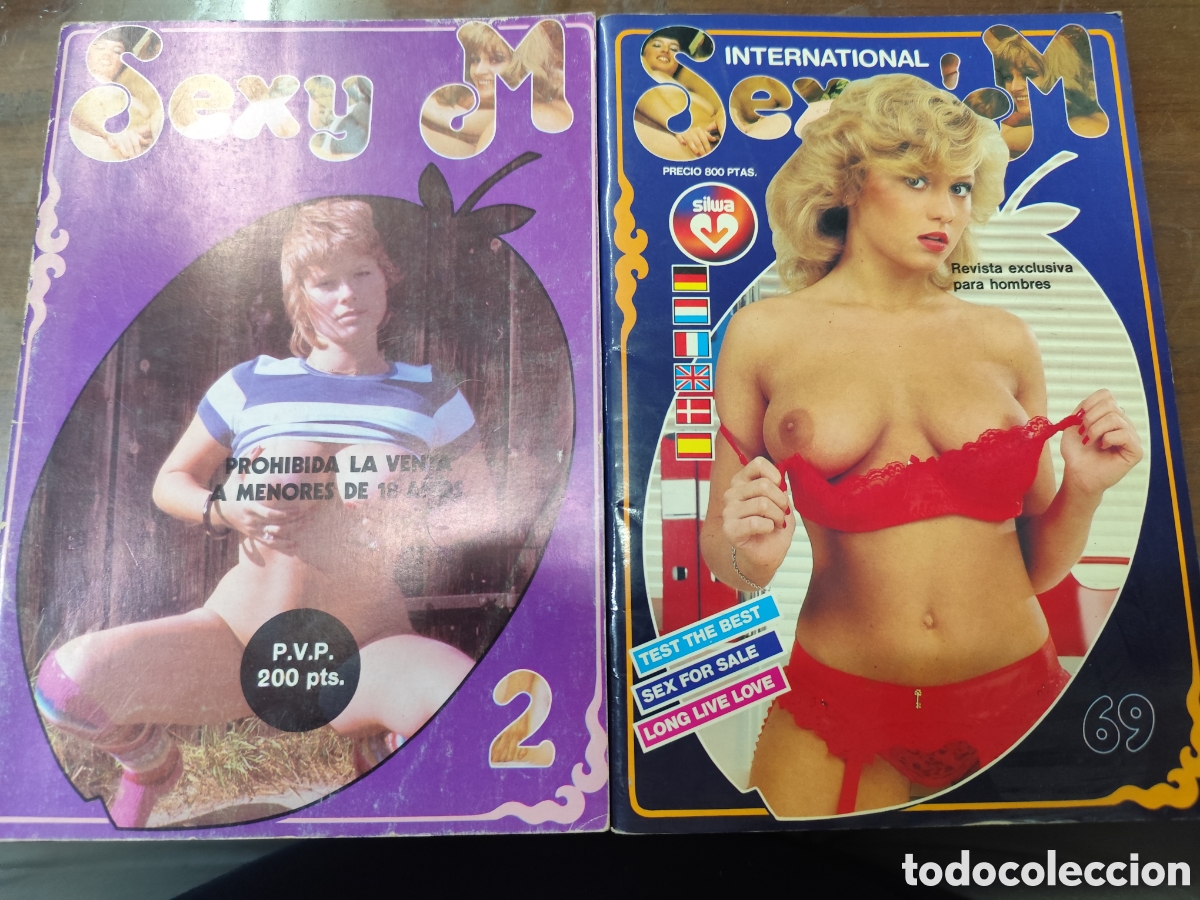 Coleccionismo de revistas y peri&oacute;dicos: Lote 2 ejemplares revista Erotica Porno Sexy M n.2 y 69