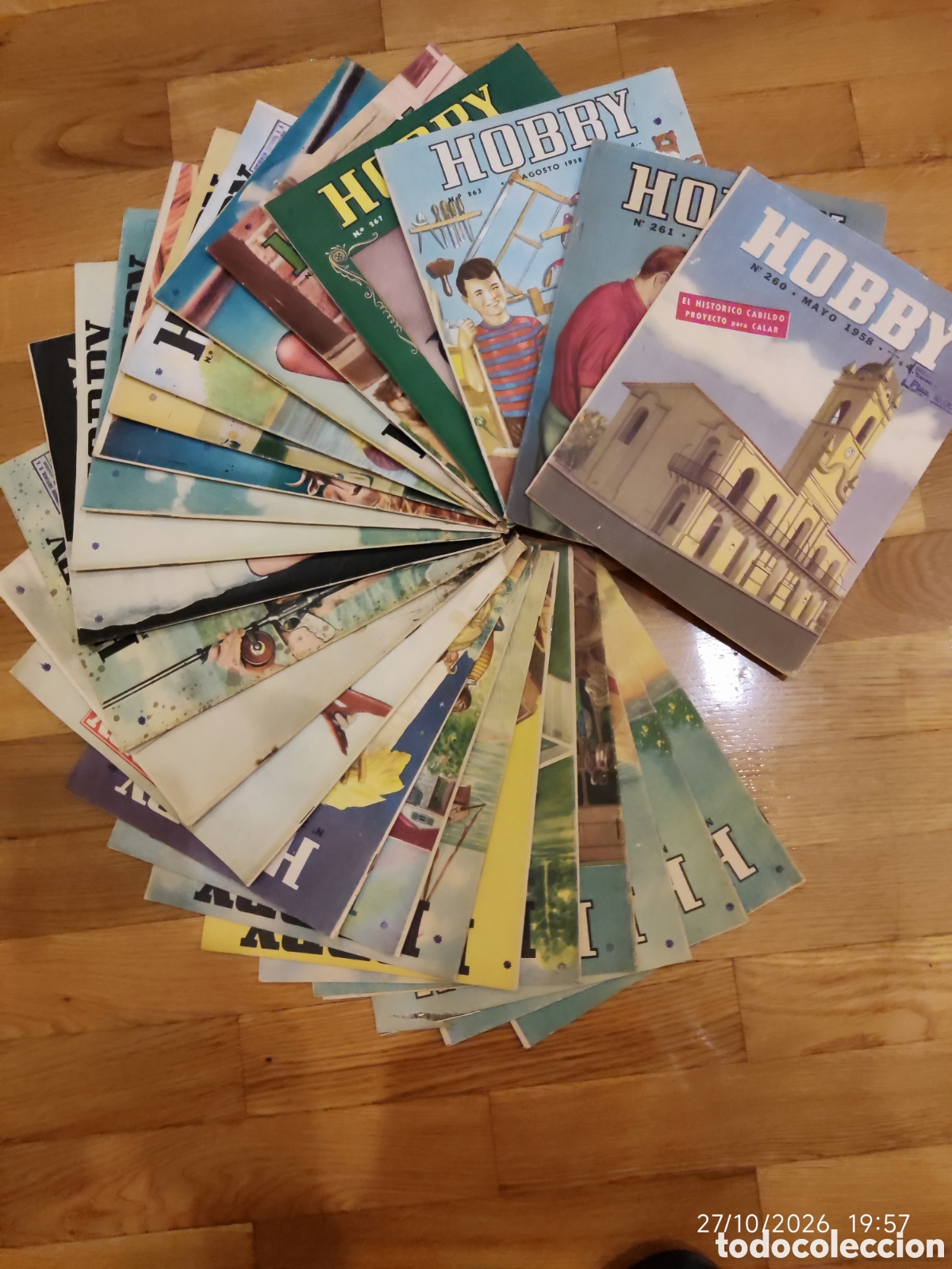 Coleccionismo de revistas y peri&oacute;dicos: Colecci&oacute;n 23 Revistas HOBBY 1955-1962 N&ordm;232 a 308 - 7 A&ntilde;os - N&ordm;232 1955 + N&ordm;242 1956 Joyas - Aeromod