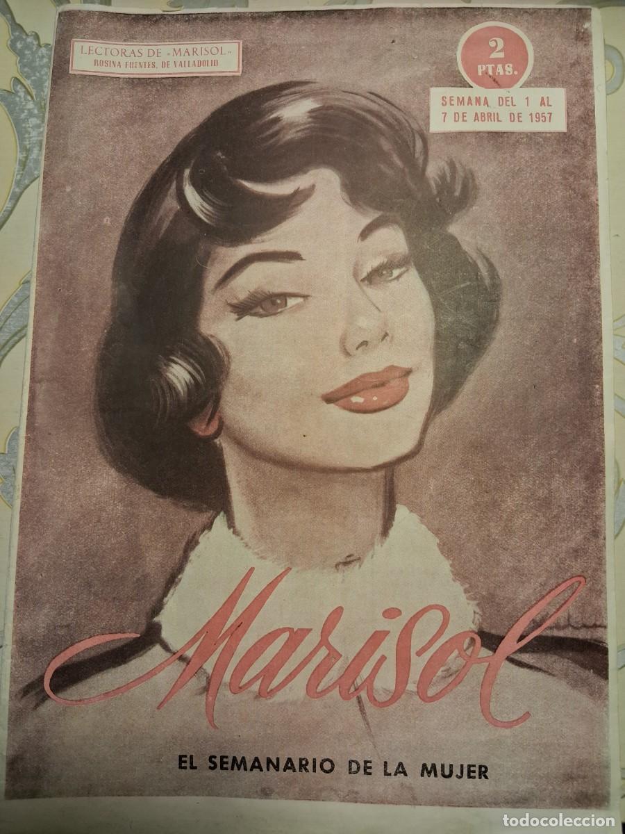 Coleccionismo de revistas y peri&oacute;dicos: MARISOL SEMANARIO DE LA MUJER, SEMANA DEL 1 AL 7 DE ABRIL DE 1957.