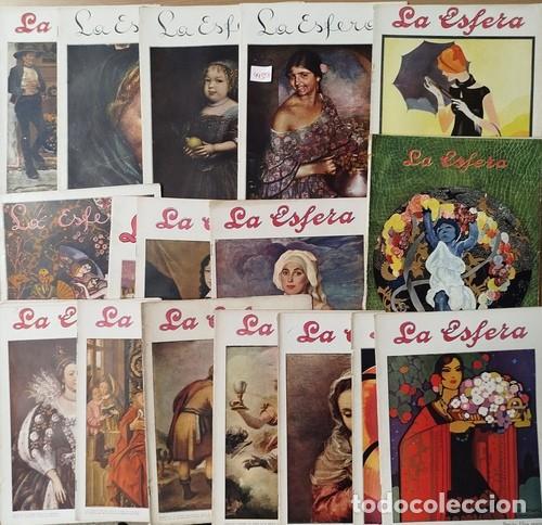 Coleccionismo de revistas y peri&oacute;dicos: 'LA ESFERA'. Lote de 20 ejemplares de los a&ntilde;os 20.