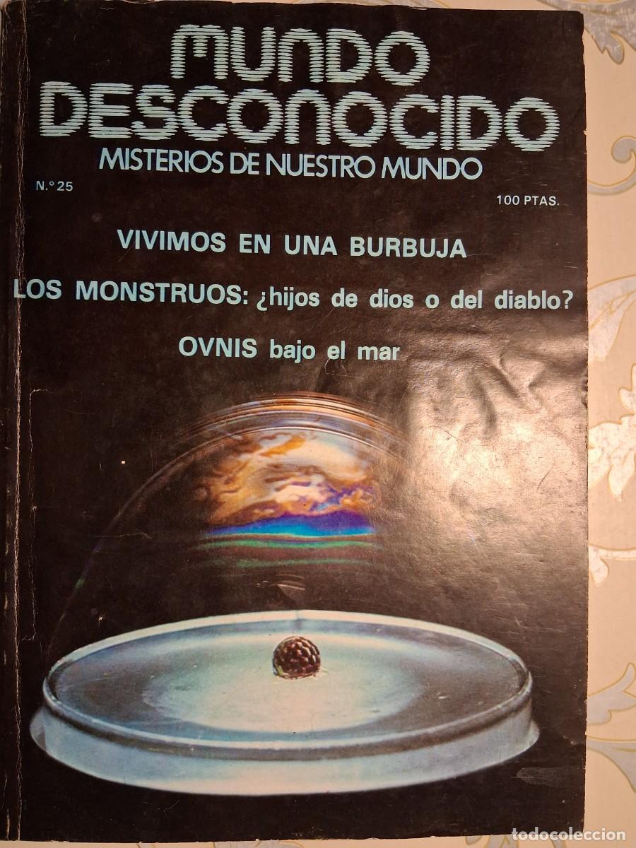 Coleccionismo de revistas y peri&oacute;dicos: MUNDO DESCONOCIDO, MISTERIOS DE NUESTRO MUNDO, N&Uacute;MERO 25, JULIO A&Ntilde;O 1978.
