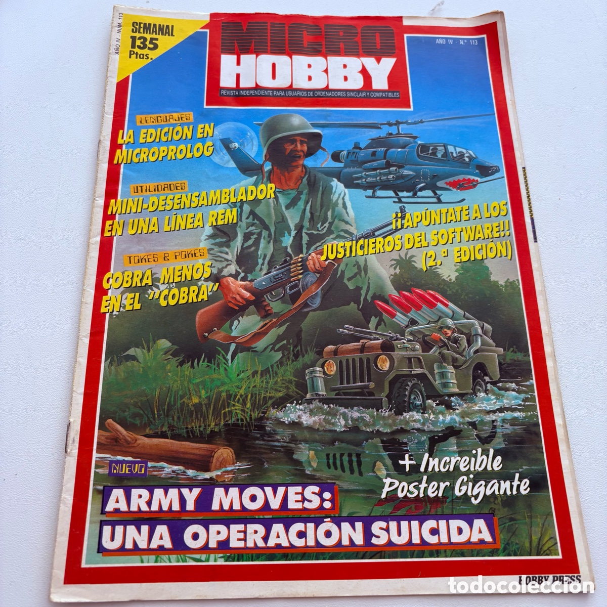 Coleccionismo de revistas y peri&oacute;dicos: Revista microhobby micro hobby n&ordm; 113