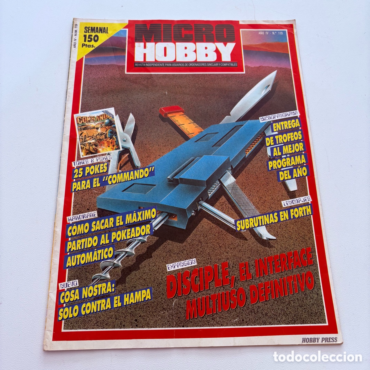 Coleccionismo de revistas y peri&oacute;dicos: Revista microhobby micro hobby n&ordm; 119