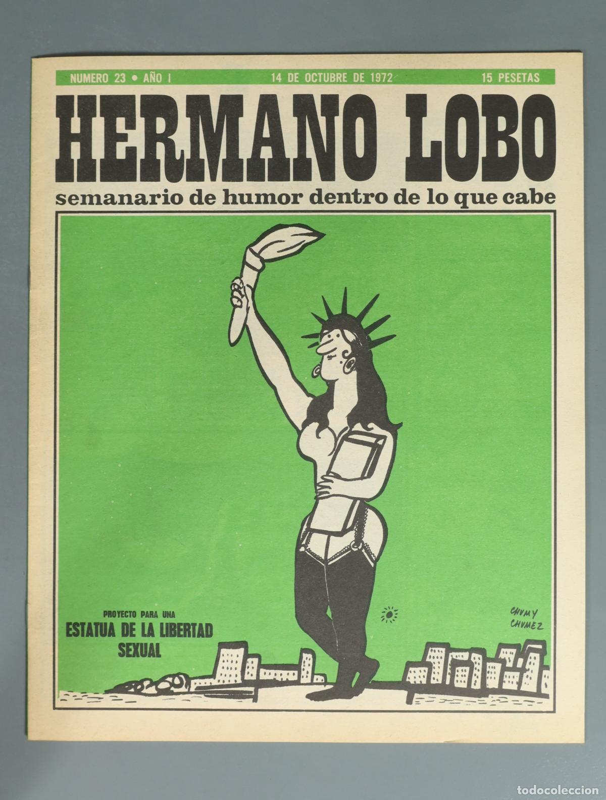 Coleccionismo de revistas y peri&oacute;dicos: REVISTA. Hermano Lobo - Semanario de humor dentro de lo que cabe 23