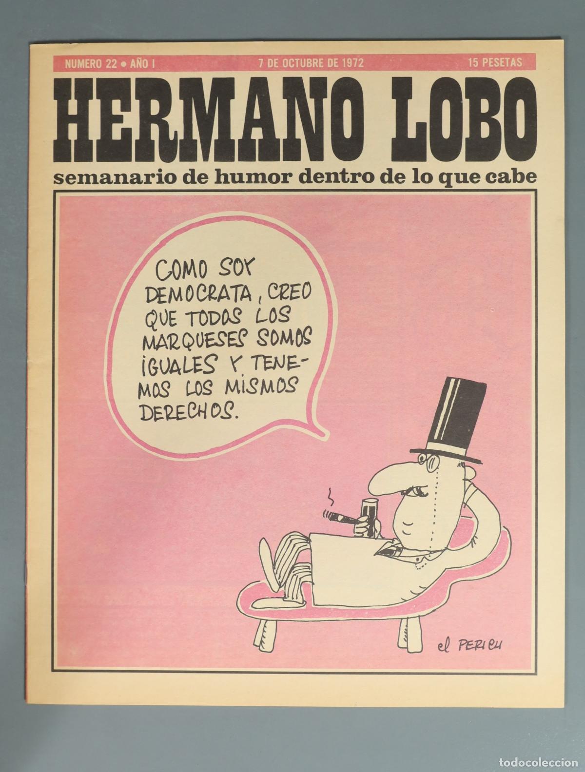Coleccionismo de revistas y peri&oacute;dicos: REVISTA. Hermano Lobo - Semanario de humor dentro de lo que cabe 22